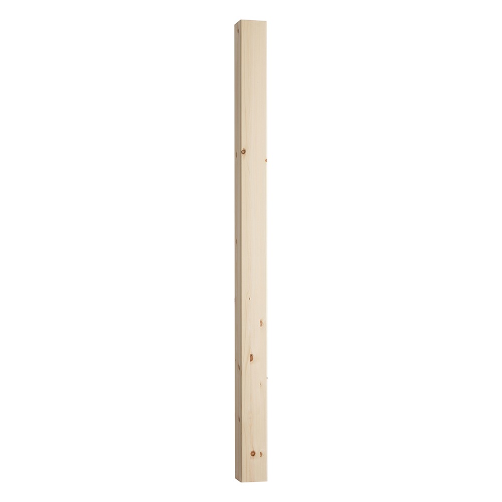 Benchmark Pine Full Stop Chamfered Newel
